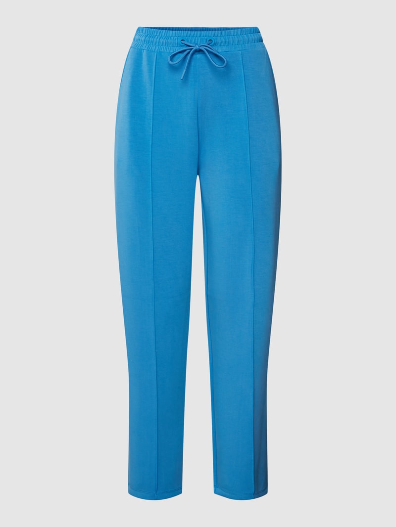 Sweatpants mit Ziernähten Modell 'Scuba' in royalblau