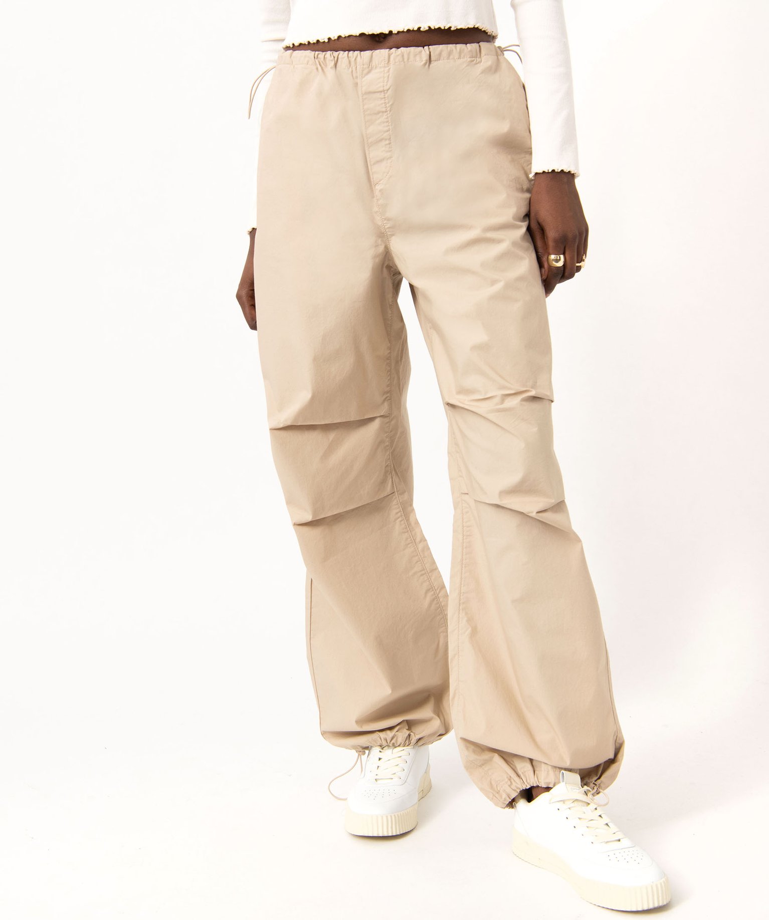 Pantalon large esprit cargo femme - Camps United beige | GEMO