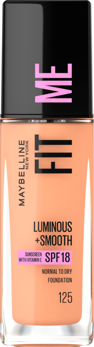 Foundation Fit Me Liquid 125 Nude Beige, LSF 18, 30 ml