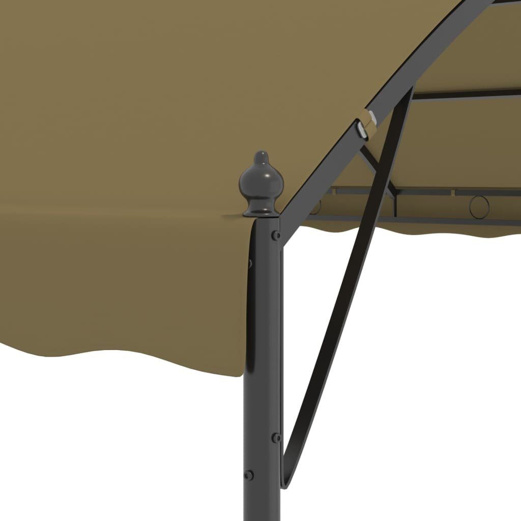 vidaXL Partyzelt Pavillon 4x3x2,6 m Taupe 180 g/m²