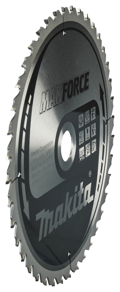 Makita Tillbehör B-32378 Trä Cirkelsågklinga Makforce 270x30x2.6 40T 20°