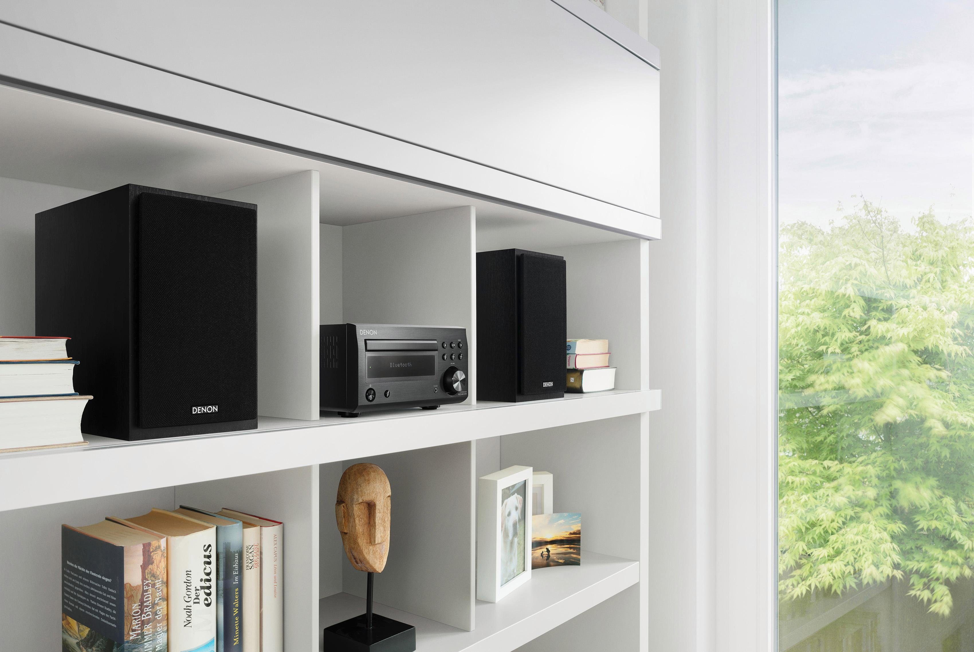 Denon D-M41 Microanlage (Digitalradio (DAB), FM-Tuner mit RDS, 60 W, CD-Player, Bluetooth)
