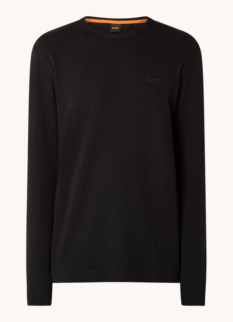 Camicia a maniche lunghe testurizzata Tempesto di HUGO BOSS con logo
