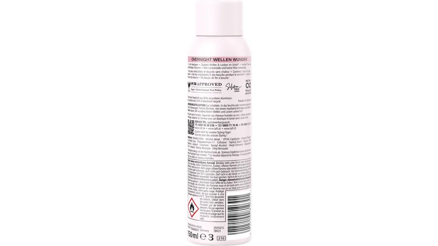 SCHWARZKOPF TAFT Overnight Wellen Wunder Wellen Spray 150 ml 150 ml