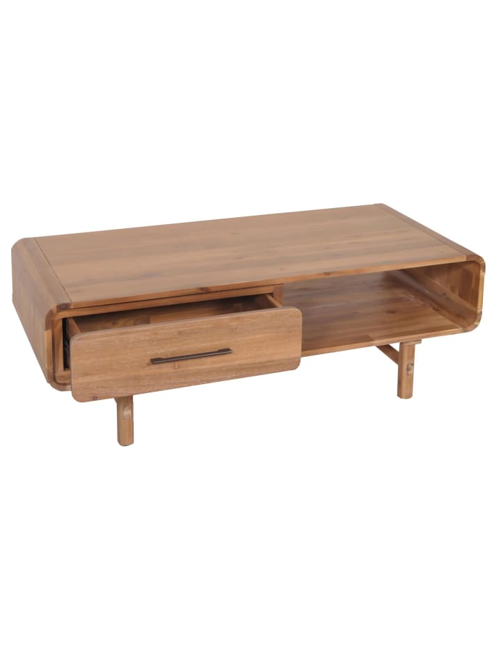 MCW Couchtisch M47 Schublade, Akazie Massiv-Holz gebeizt günstig kaufen onesize