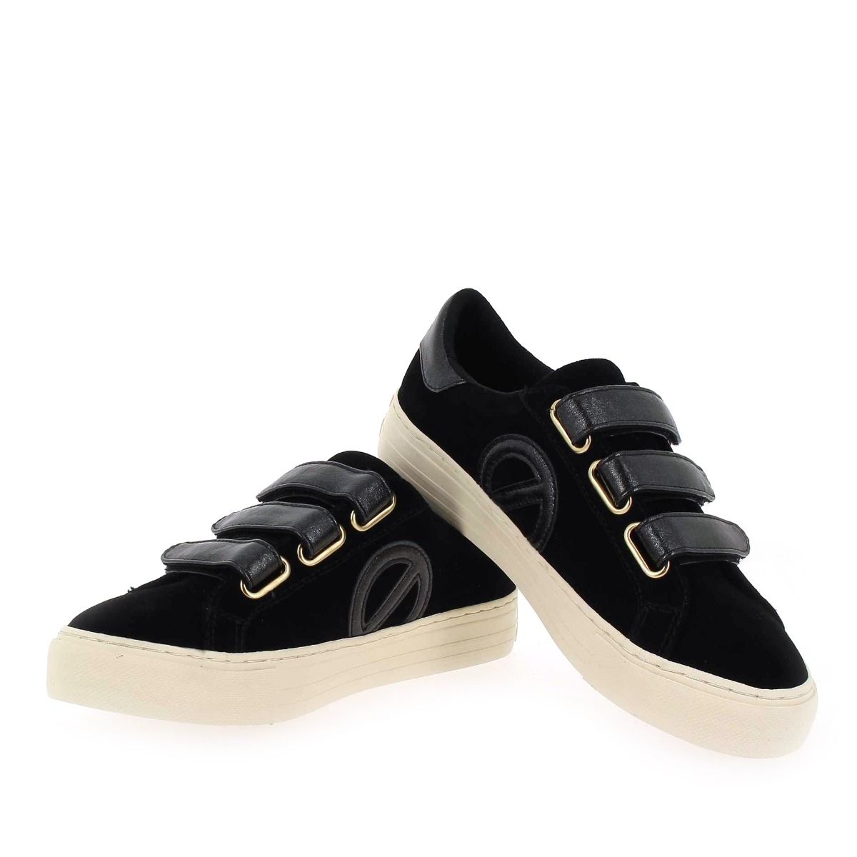 No Name  ARCADE STRAPS SIDE SUEDE H23 - Noir