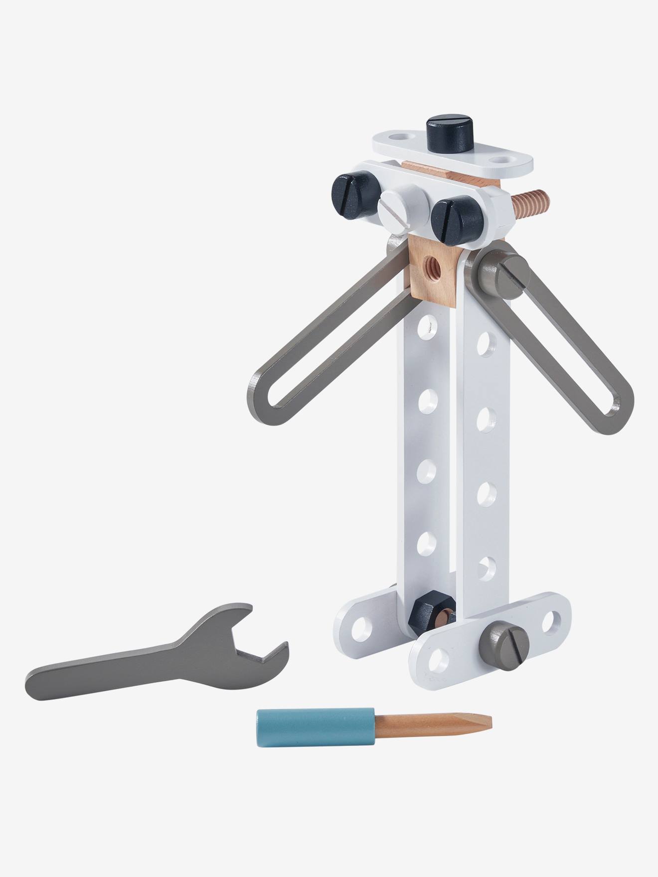 Vertbaudet Kinder Konstruktions-Set mit 92 Teile, Holz FSC - mehrfarbig
