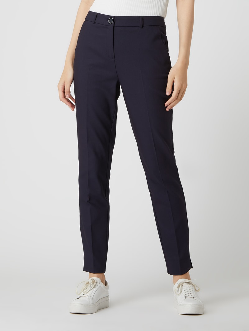 Chino mit französischen Eingrifftaschen in marineblau