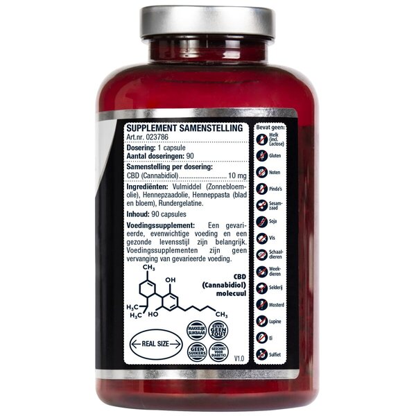 Lucovitaal CBD 10mg Capsule di cannabidiolo 90 pezzi