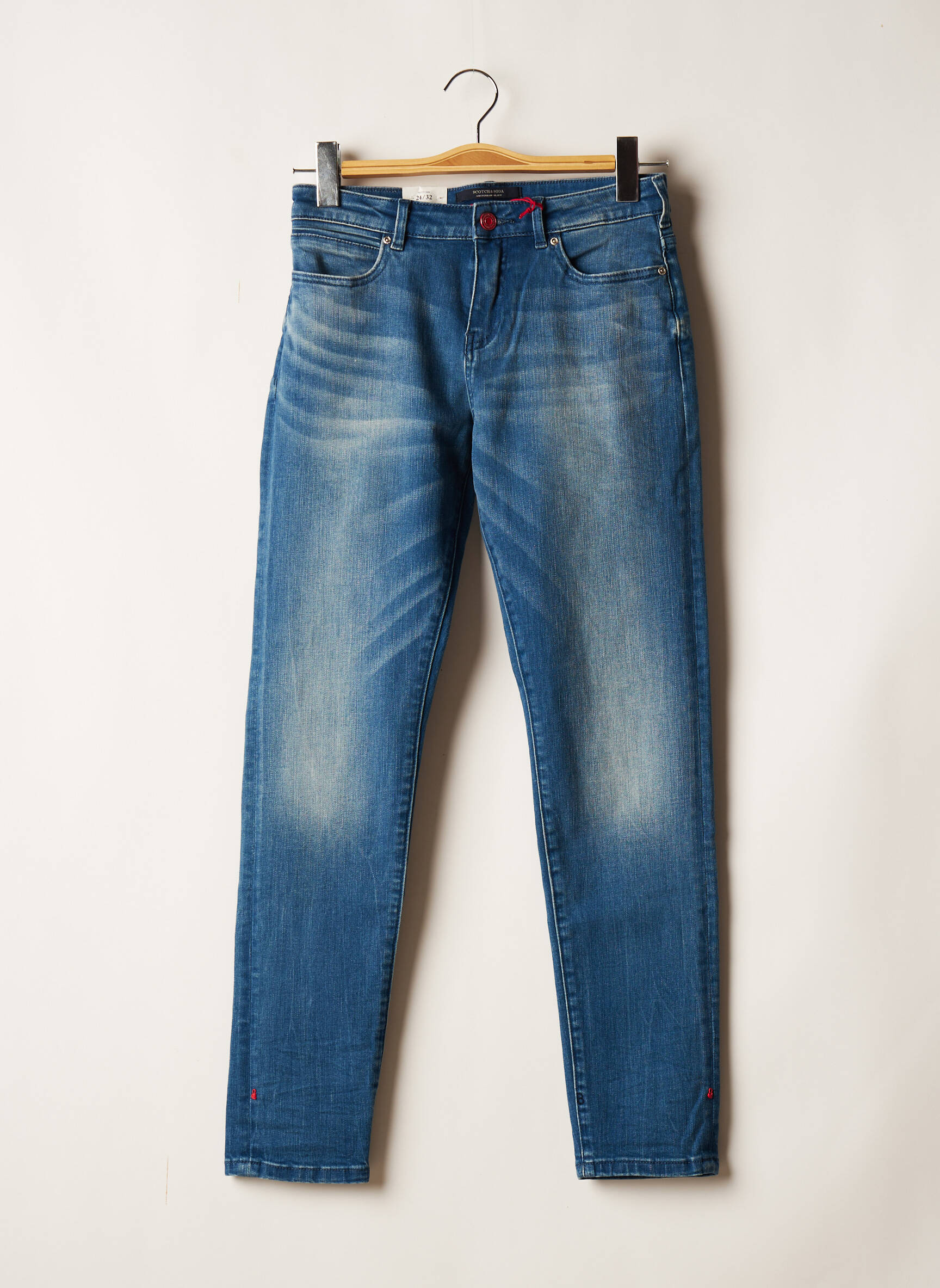 Scotch Soda Jeans Coupe Slim Femme couleur bleu