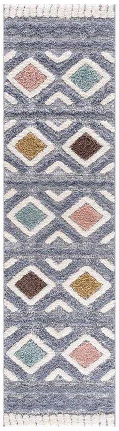 Hochflor-Läufer Focus 3382, Carpet City, rechteckig, Höhe: 20 mm, Boho-Teppich, besonders weich, Hoch Tief Struktur, Wohnzimmer