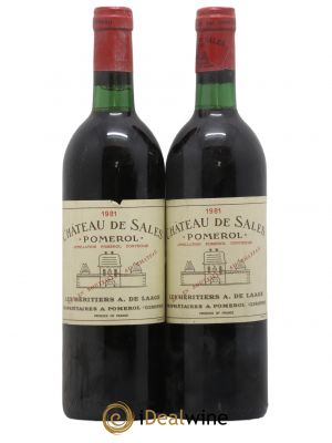 Château de Sales  1981 - Lot de 2 Bouteilles