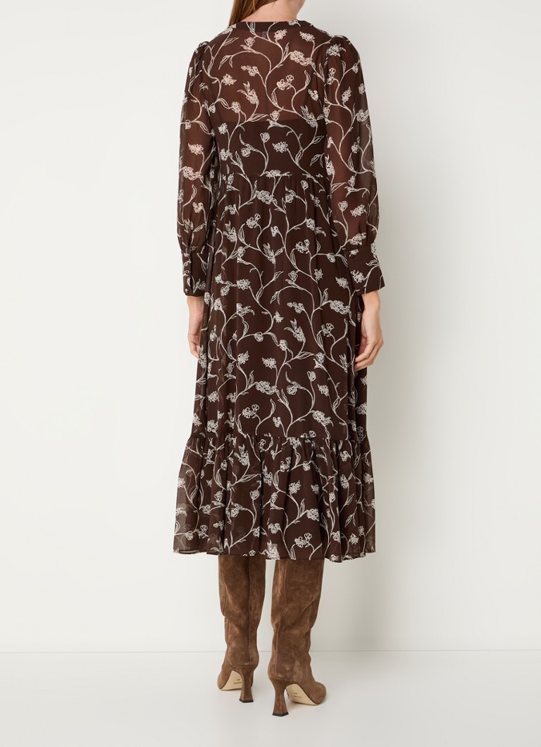 Bluză cu imprimeu floral și rochie midi de Dr. Luciana la LKBennett