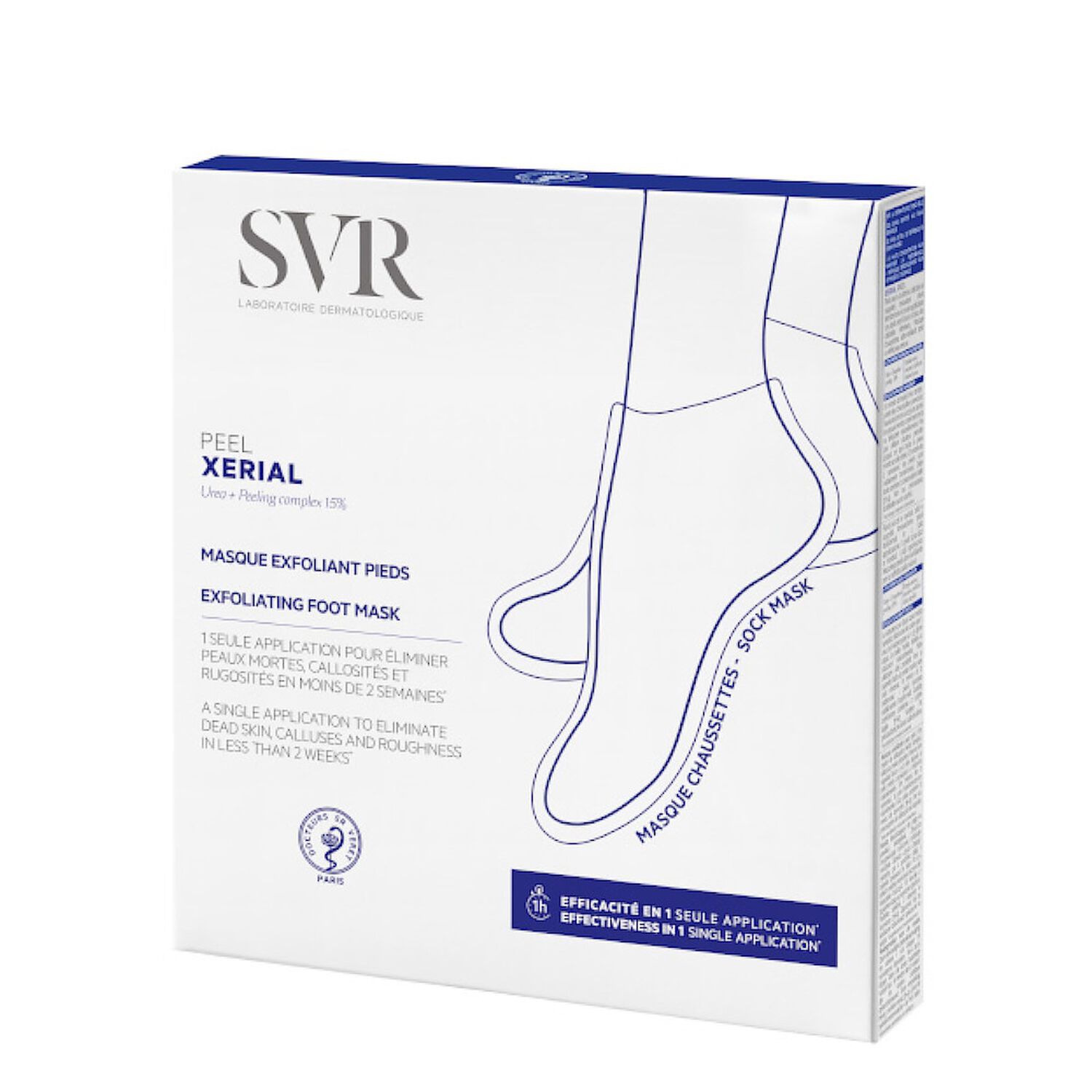 SVR Xerial Peel Masque Exfoliant Pieds 40 ml