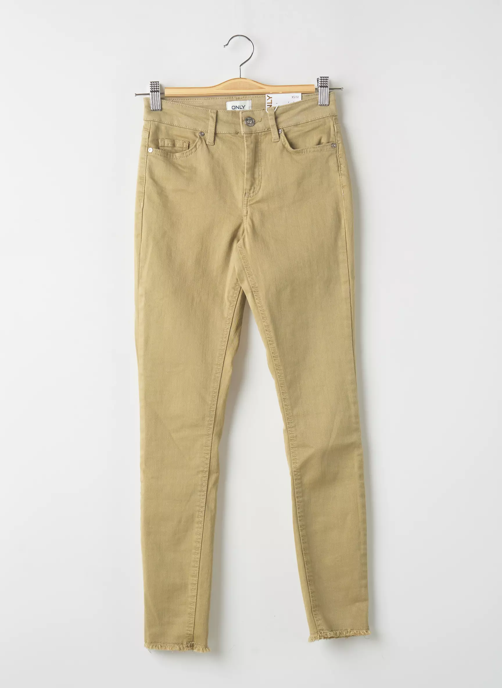Only Pantalons Slim Femme couleur vert