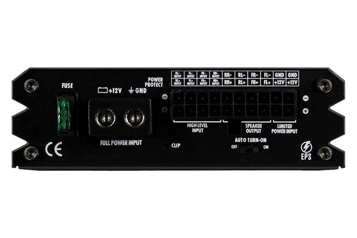 Hifonics PLUTO IV Digital 4-Kanal Mini Auto Endstufe 380 Watt RMS Verstärker