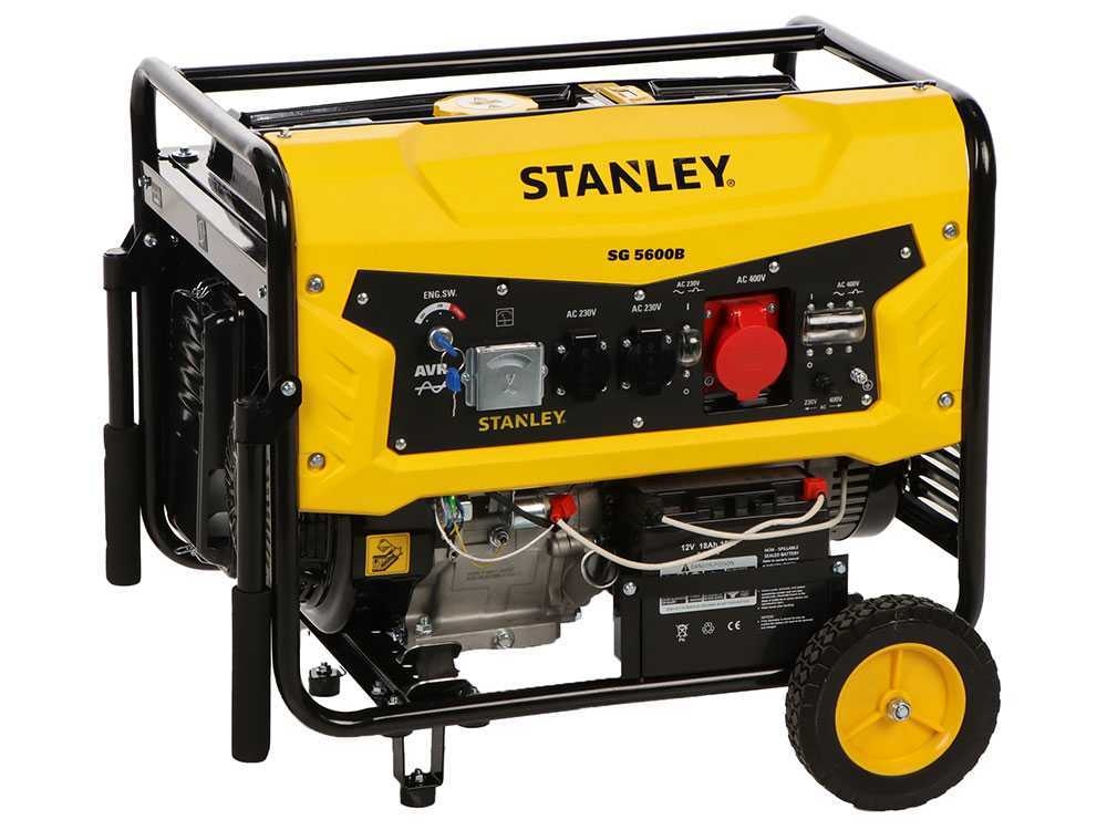 Generator de benzină Stanley 604800080 SG 5600B AVR 5.0 kW 400V