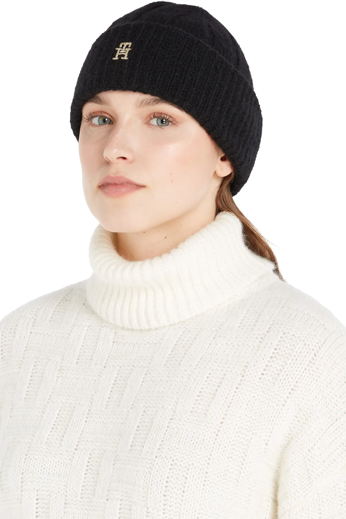 Tommy Hilfiger  Mütze - Schwarz - Strukturiert