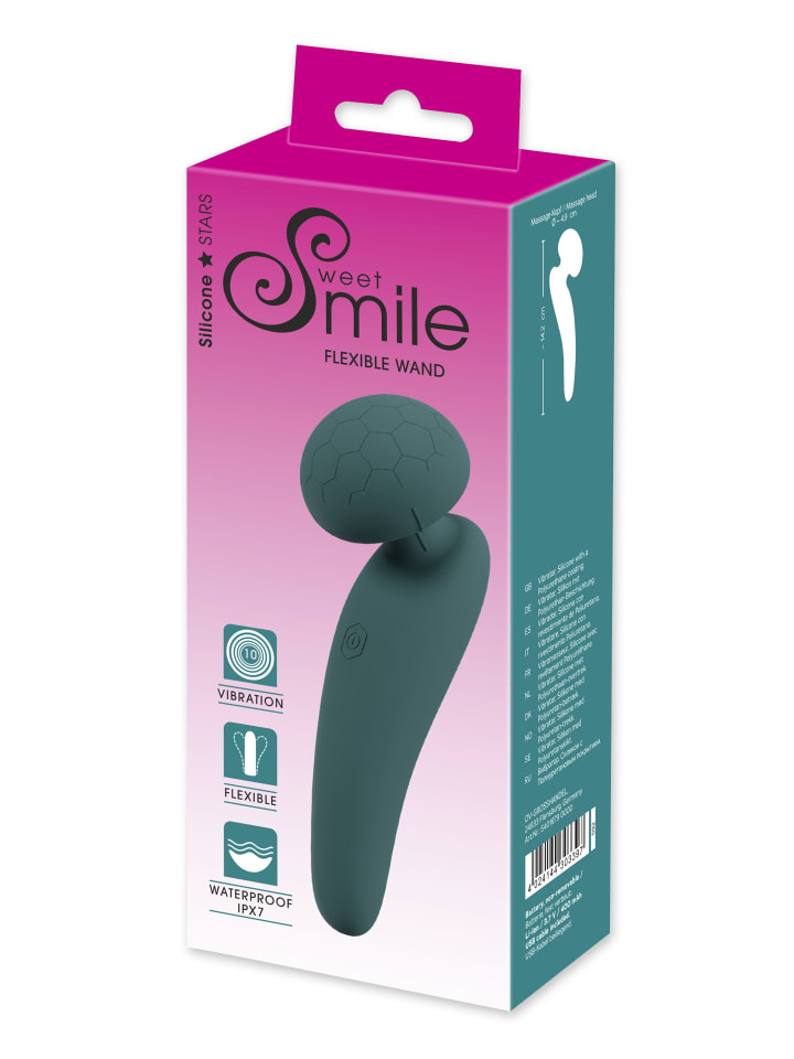 Sweet Smile Massagestab Flexible Wand in grün günstig kaufen 14 cm