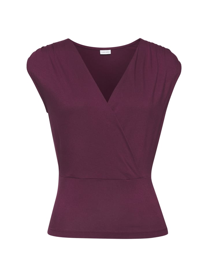 LASCANA Shirttop in aubergine/burgunder günstig kaufen