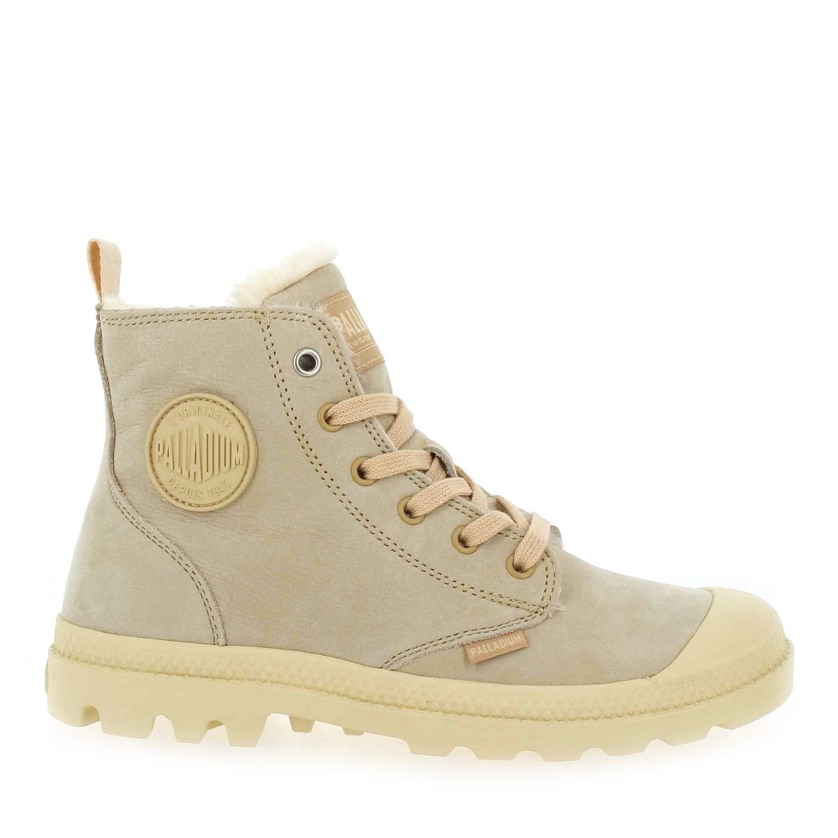Palladium  PAMPA HI ZIP WL - Crème