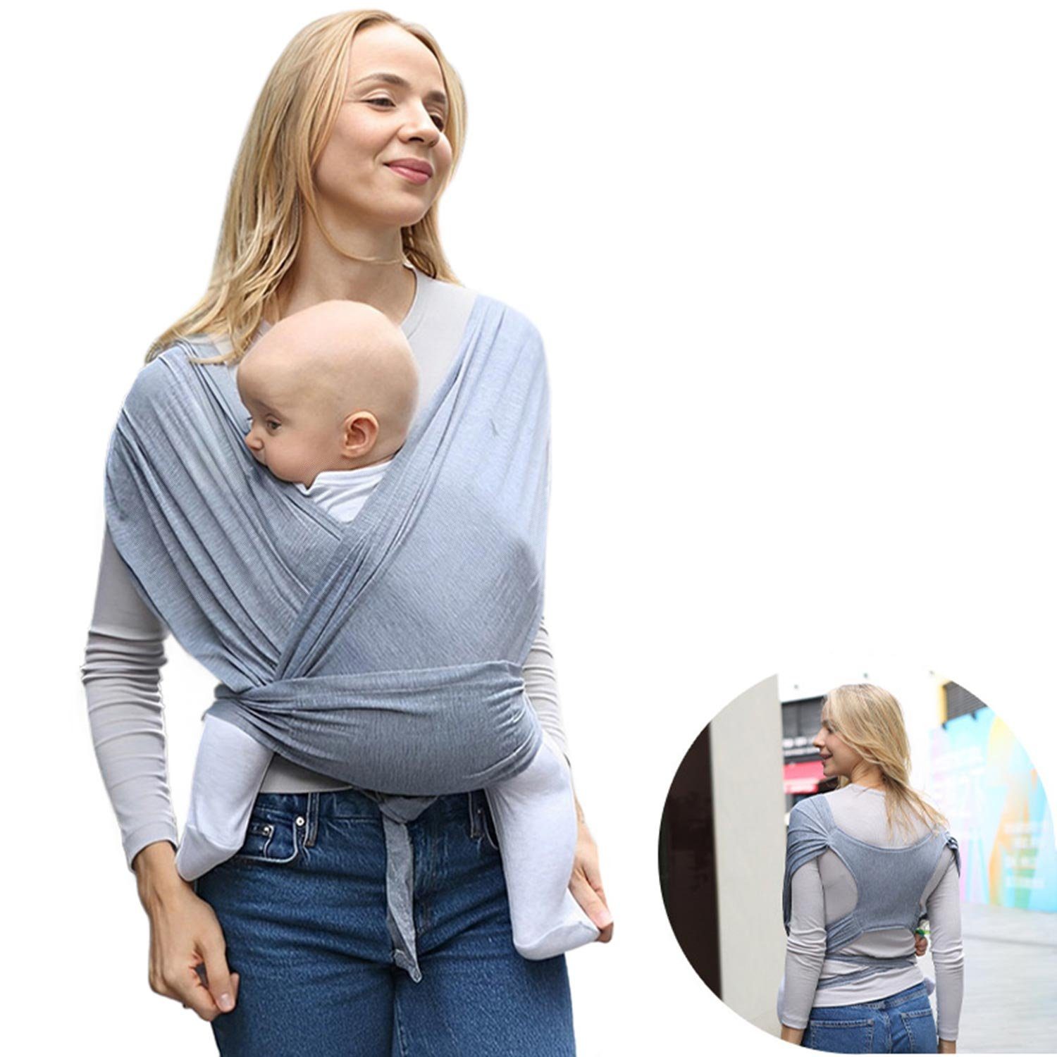 Daisred Tragetuch Babytrage, Babytragetasche für Neugeborene, Kleinkinder