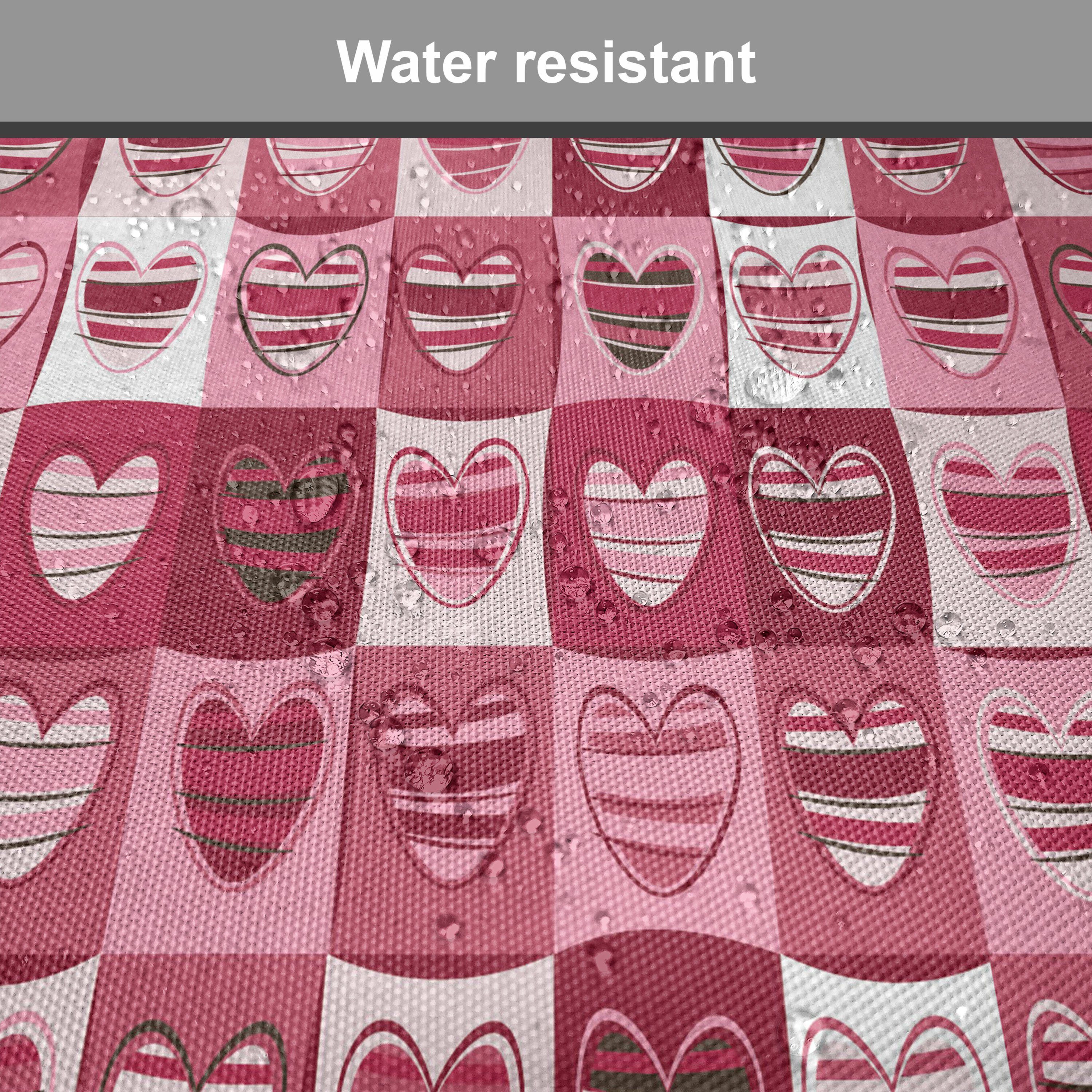 Abakuhaus Stuhlkissen Dekoratives wasserfestes Kissen mit Riemen für Küchensitze, rosa, Weiß, Vintage Geometric