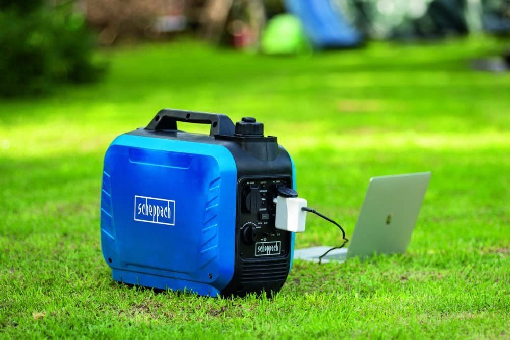 JUNG Stromgenerator SCHEPPACH SG25 Elektrischer Stromerzeuger 2000W Elektrogenerator Mobil, (Stromspeicher, Mobil Generator, Stromaggregat, Energiesparend, Notstromaggregat, Strom Erzeuger), Strom Generator Powerbank Powerstation Notstrom Aggregat St