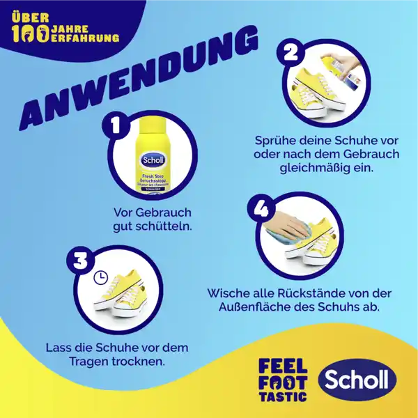 Fresh Step Geruchsstopp Schuh Deo