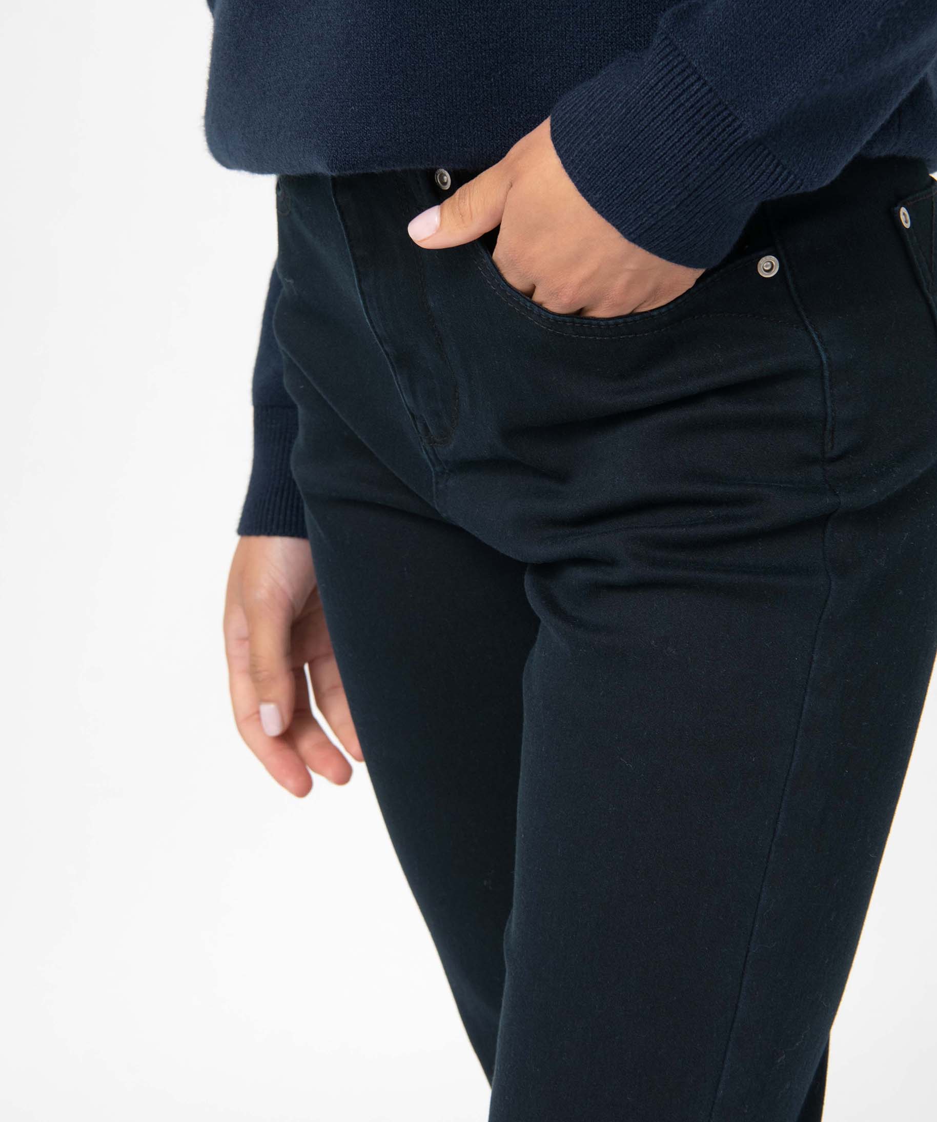 Pantalon femme coupe Regular - Longueur L26 noir | GEMO
