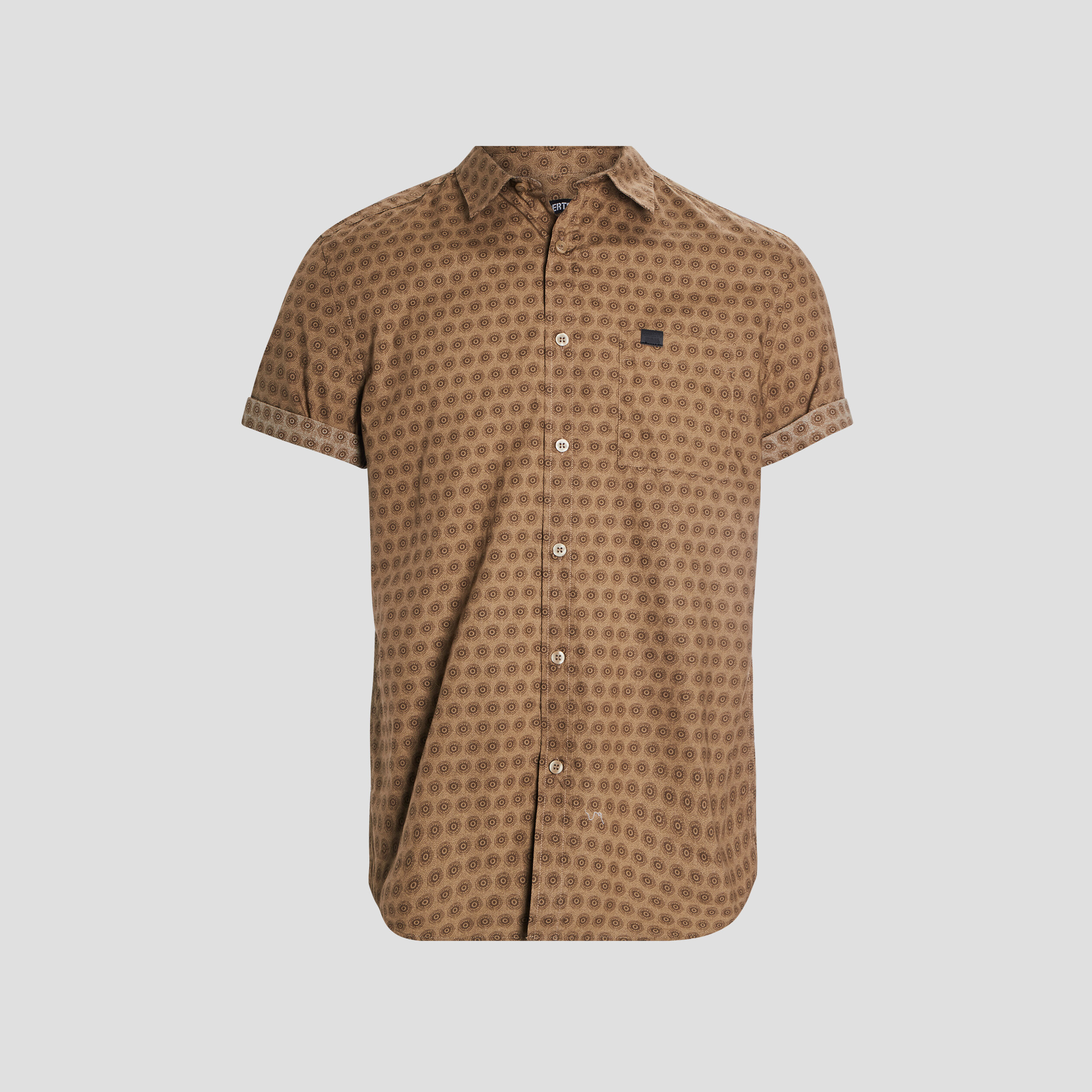 Chemise manches courtes vert kaki homme | La Halle