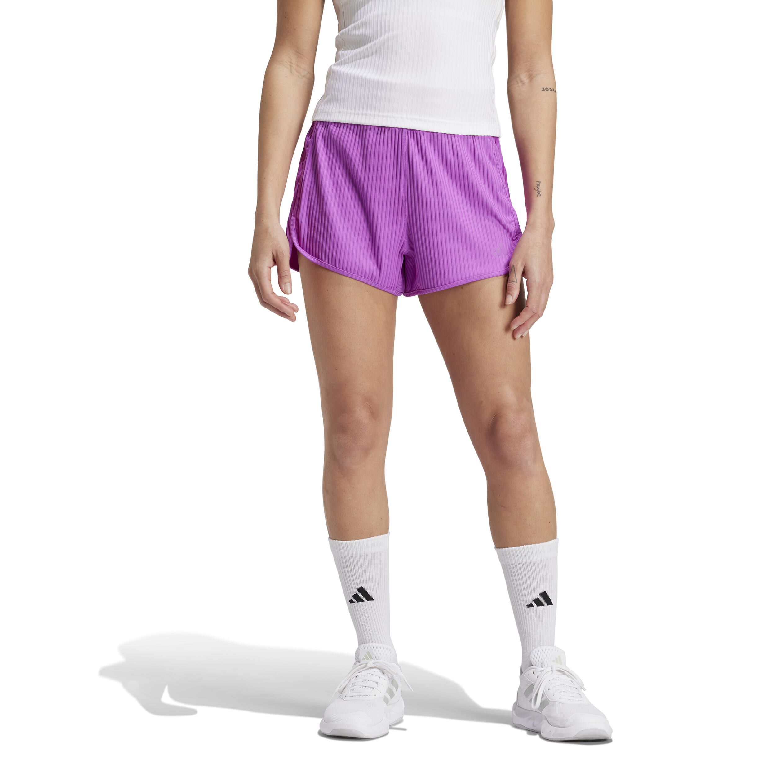 Pacer Rib Shorts Damen - Berry