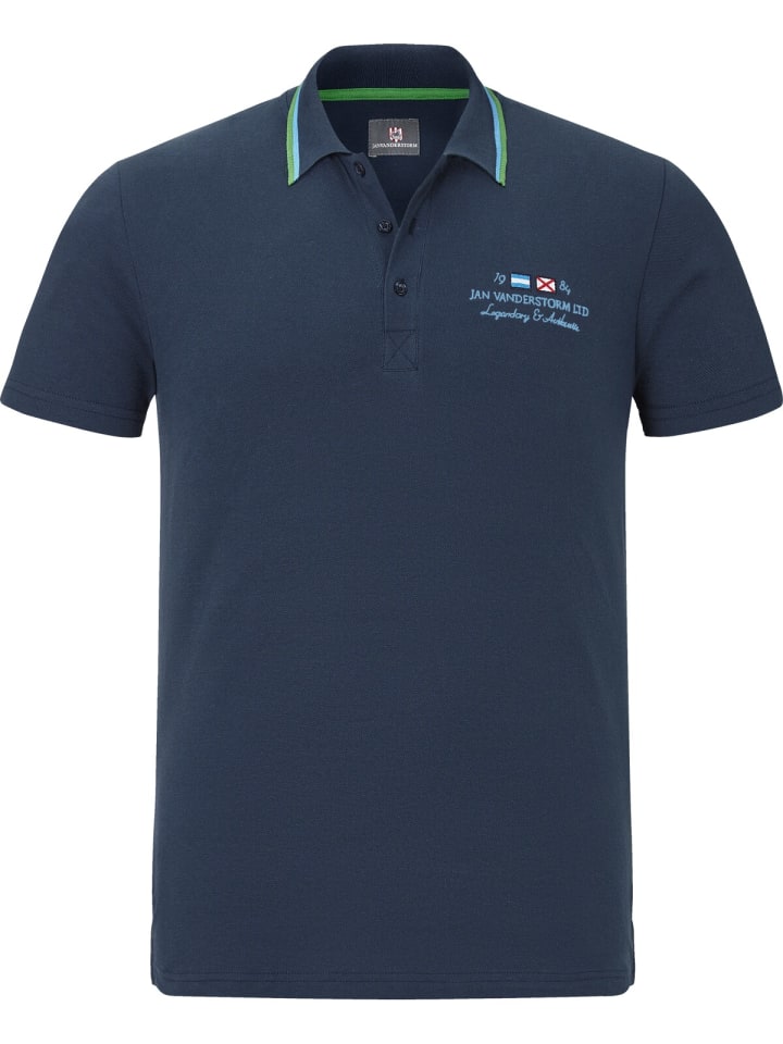 Jan Vanderstorm Poloshirt HJORD in dunkelblau günstig kaufen