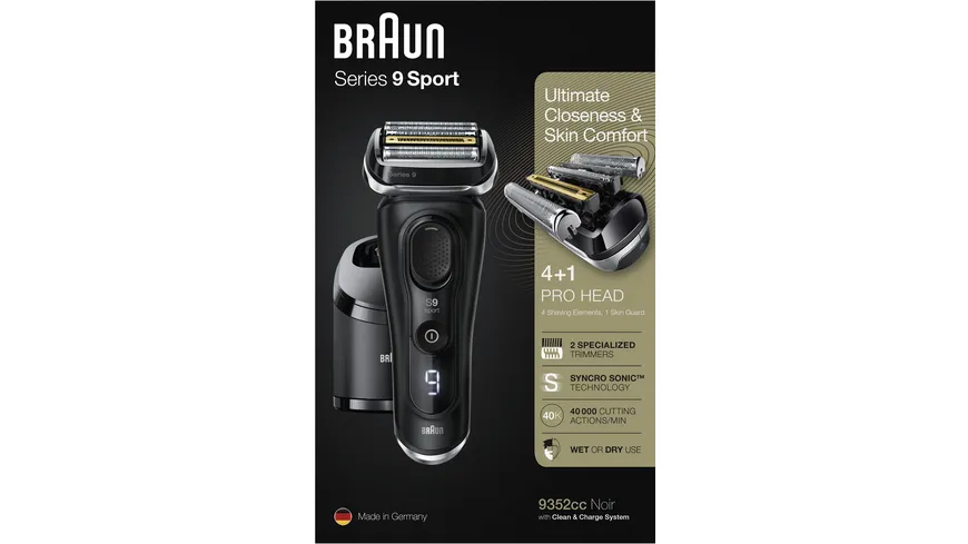 BRAUN Rasierer Series 9 9352cc System Sport
