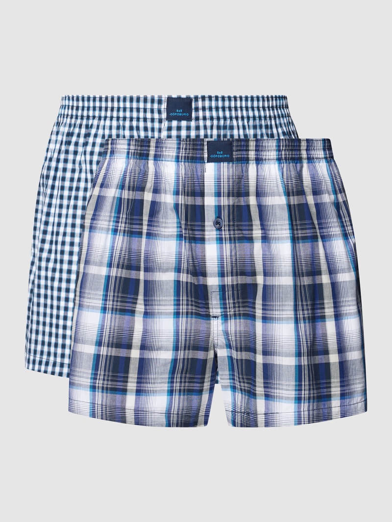 Boxershorts mit elastischem Bund in blau