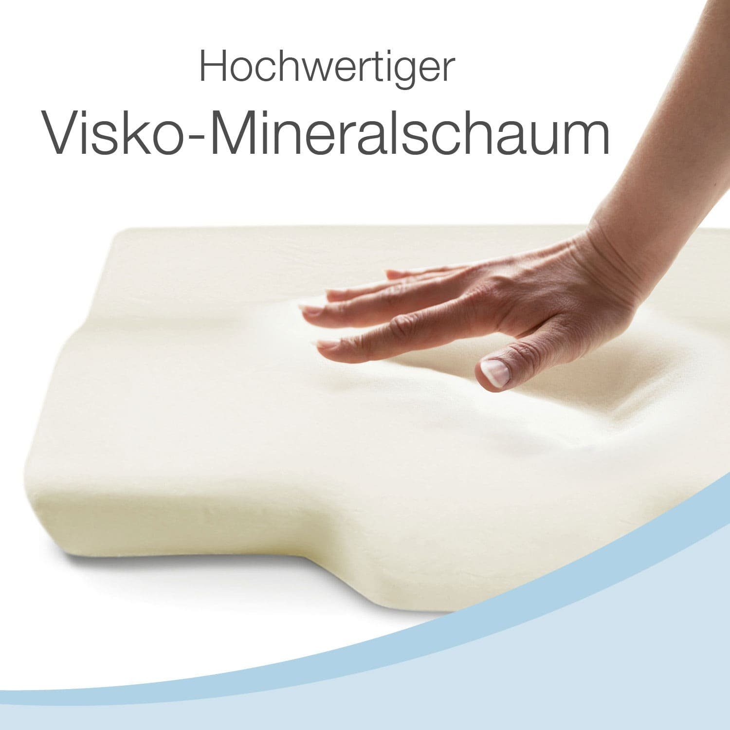 Bestschlaf Anti-Schnarch Kissen Visko, ergonomisches Design