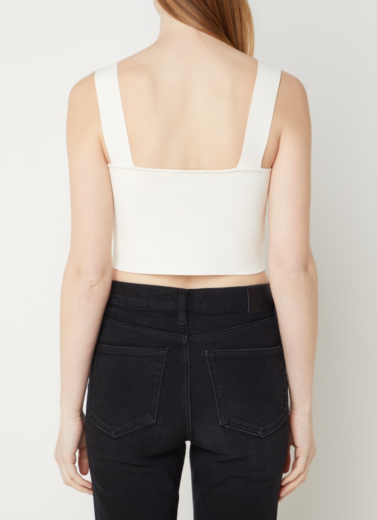 Maje Fine-knit crop top
