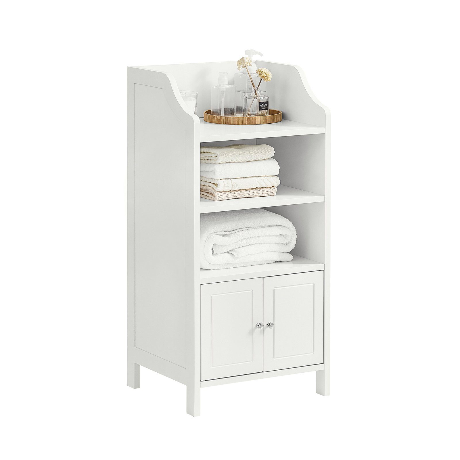 SoBuy Badkommode BZR56, Badschrank Badezimmerschrank Aufbewahrungsschrank