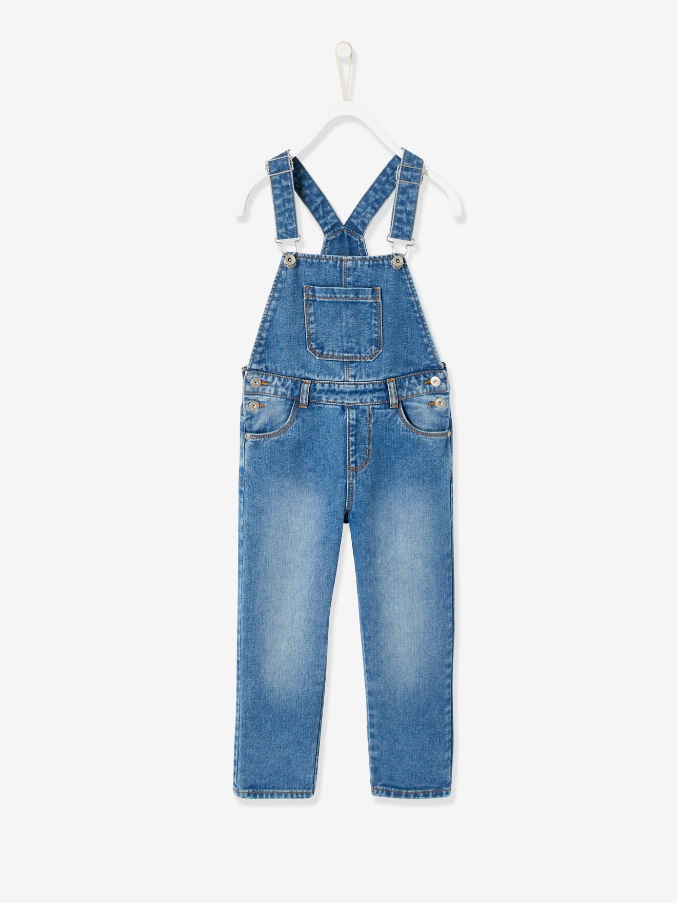Salopette en jean fille stone