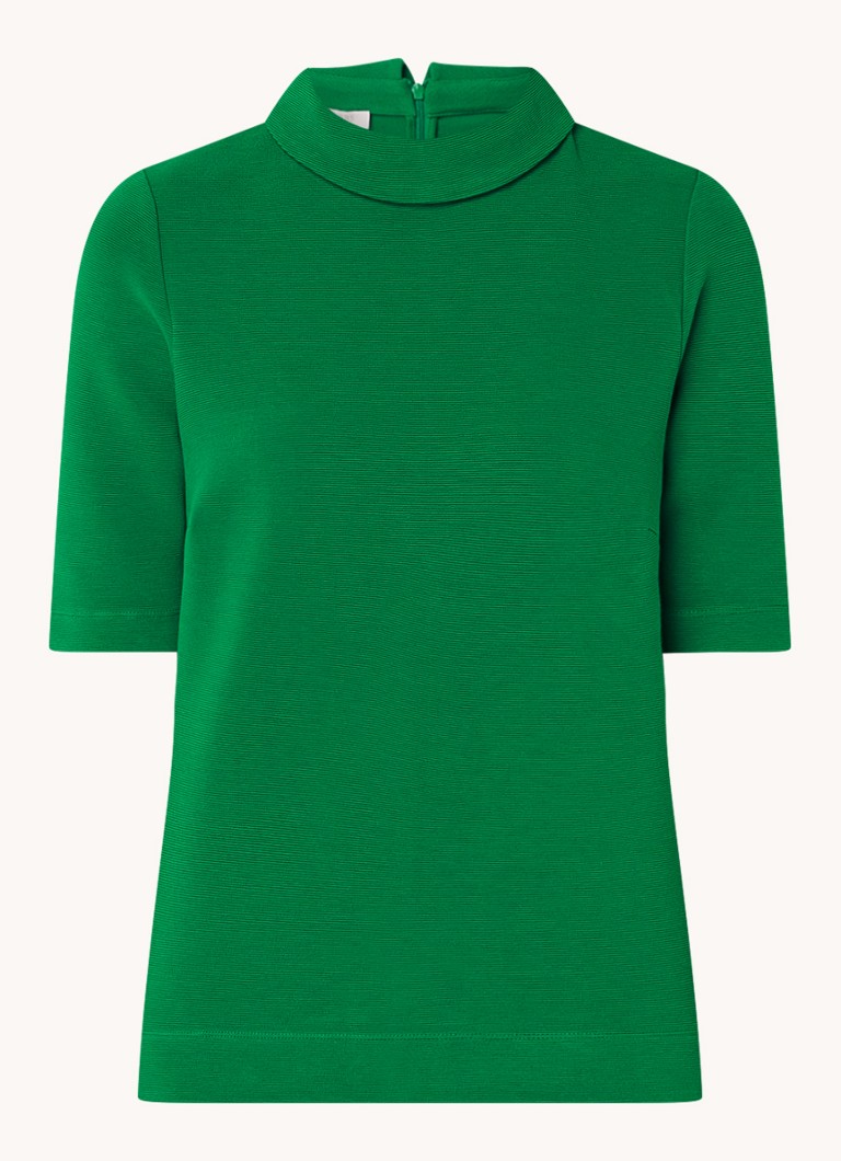 Hobbs Tali Fine Knit Κολάρο Μπλούζα