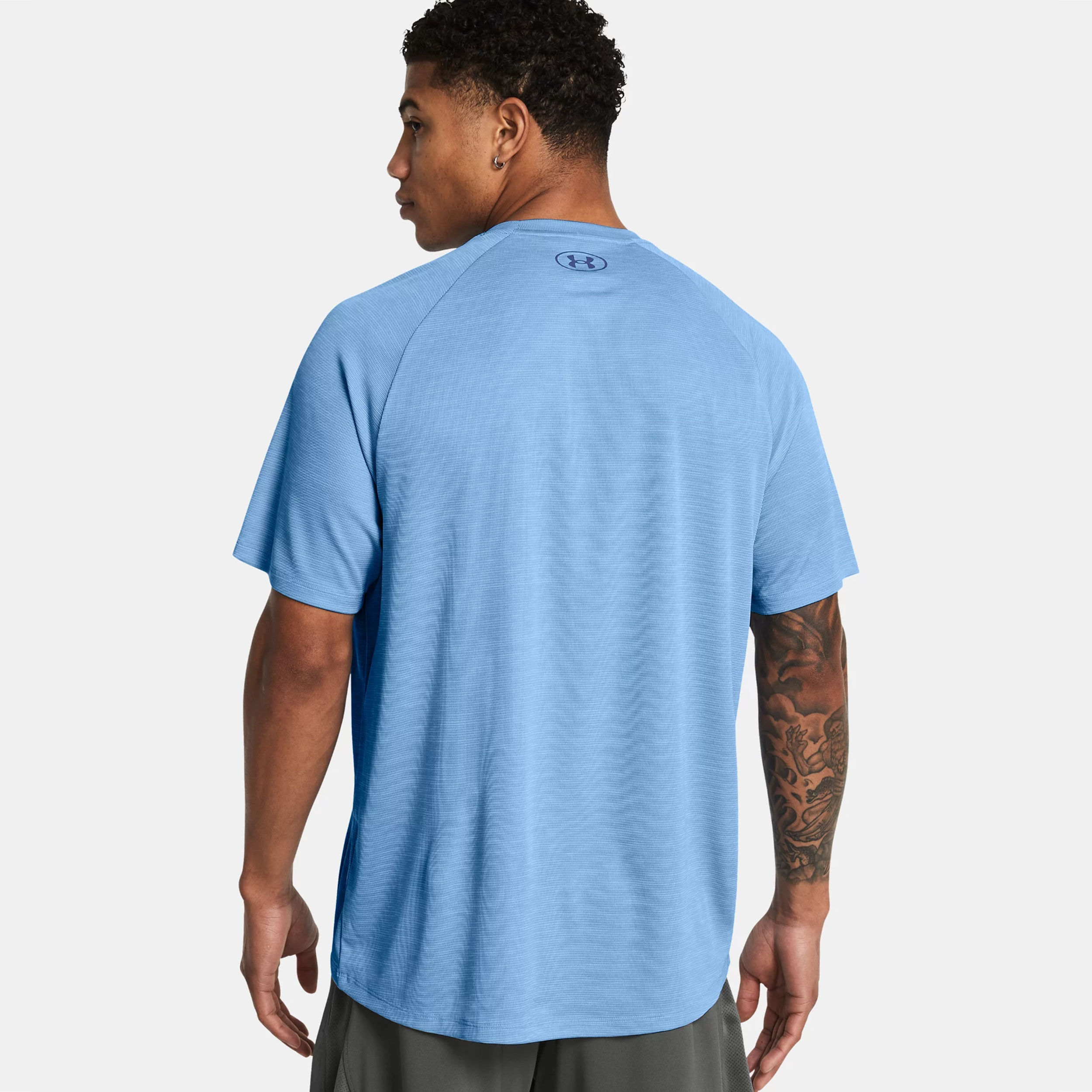 Tech Textured T-Shirt Herren - Blau