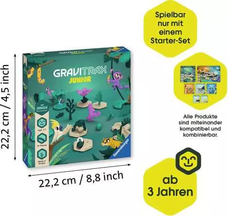 GraviTrax Junior Extension Jungle - Kugelbahn-Erweiterung für Kinder ab 3 Jahren