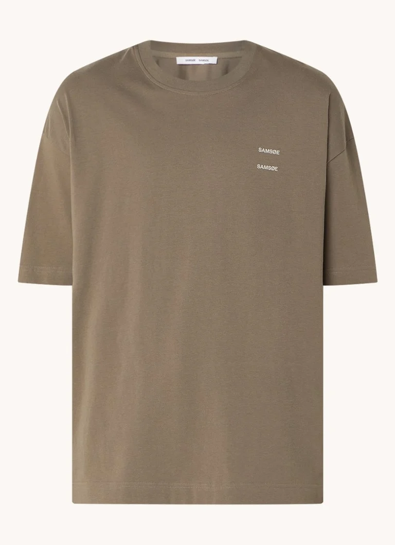Tricou SAMSØE Joel din bumbac organic cu logo