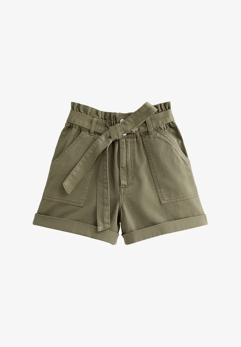 New Look HIGH WAIST PAPERBAG - Pantalones cortos vaqueros