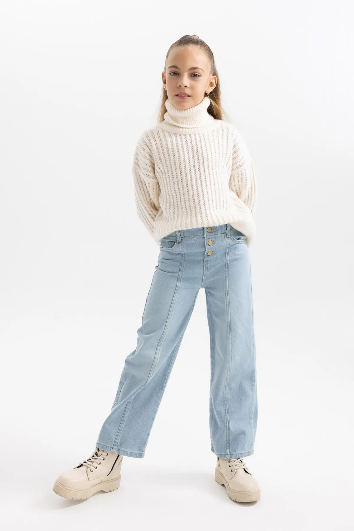 DeFacto  Weit geschnittene Jeanshose für Mädchen