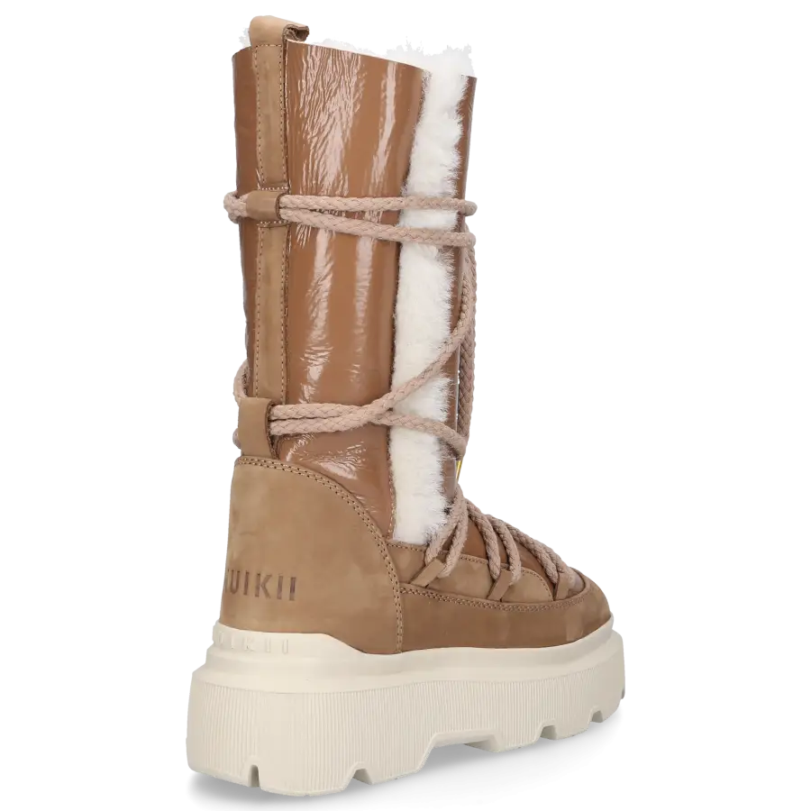 INUIKII - Stiefel ENDURANCE COZY Lackleder - braun