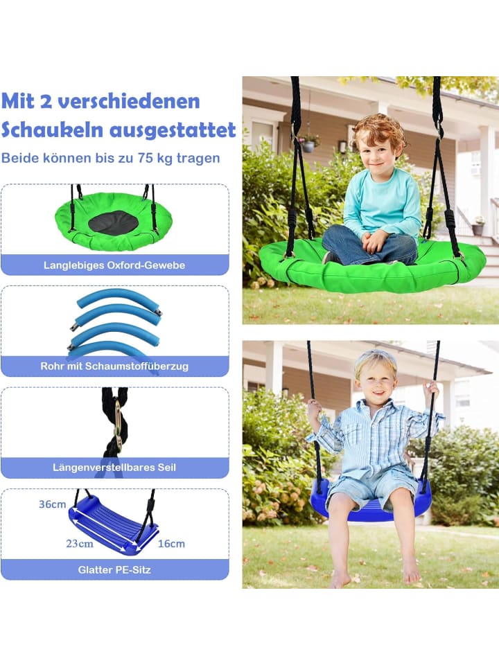 COSTWAY 5-in-1 Schaukelset in Blau günstig kaufen onesize