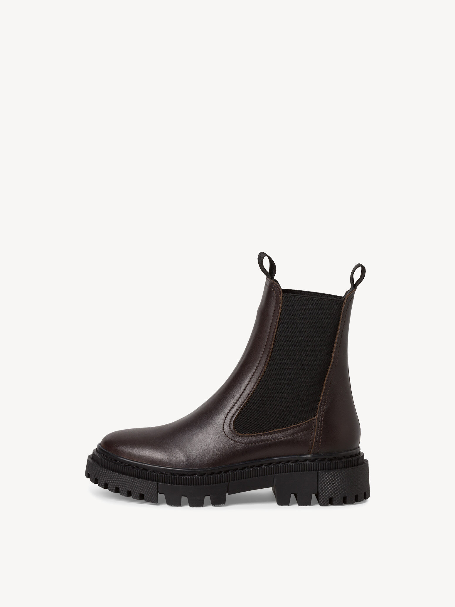 Bottine Chelsea en cuir - marron