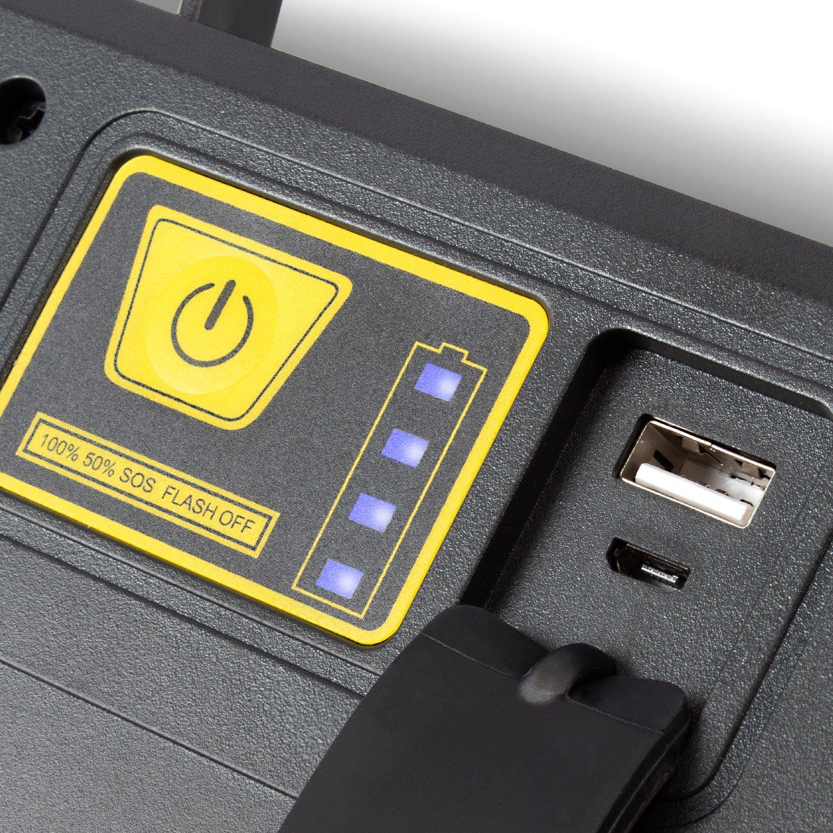 STAHLWERK Baustrahler LED Baustrahler LAL-15 ST mit 15 Watt, 1500 Lumen, Powerbank, LED fest integriert