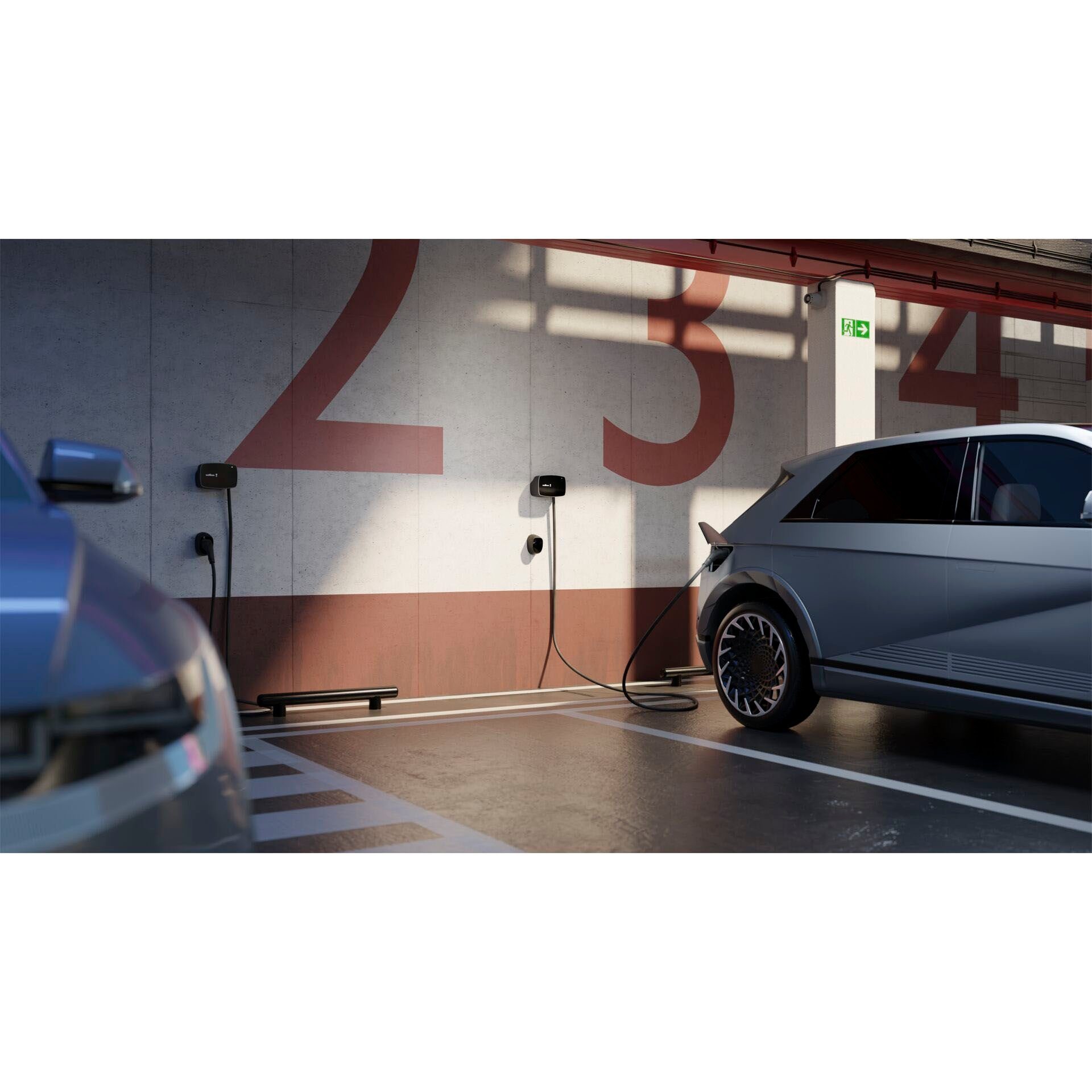 Wallbox Elektroauto-Ladestation Commander 2S, 3-phasig, 22kW, 5m Kabel, schwarz